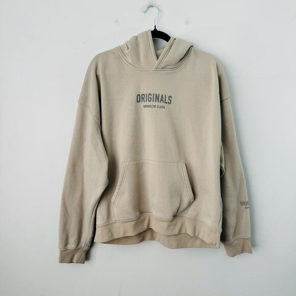 Originals Brooklyn Cloth Brown Hooded Sweatshirt Mens Size M - Picture 1 of 9